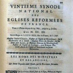 Actes du XXe synode national de Privas (Ardèches), 1612 (2)
