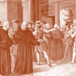 Luther affichant ses thèses à Wittenberg