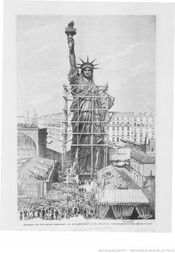 Remise de la statue de la Liberté à M. Morton, ambassadeur des États-Unis