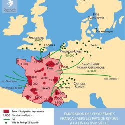 Emigration of French Protestants to the Countries of Refuge (late 17th century)