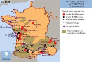 Les places de sûreté en 1598