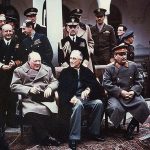 Les “trois grands” à la conférence de Yalta en février 1945