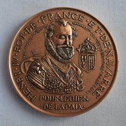 Médaille commémorative du 400e anniversaire de l’Édit de Nantes (côté face)