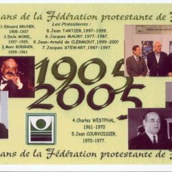 Cent ans de la Fédération protestante de France