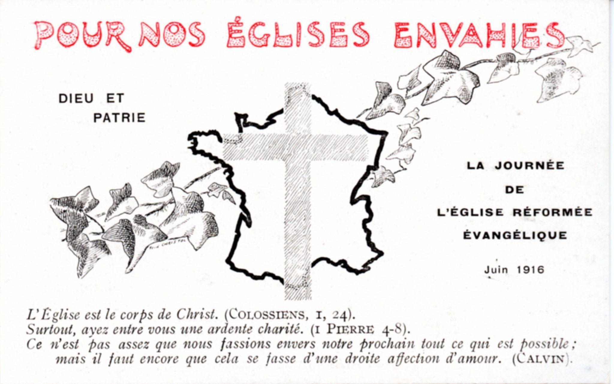Carte en faveur des Églises envahies (1916)