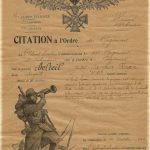 7 b – Citation a l’ordre du regiment du sergent Delteil 1916 (coll privée)