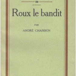 9 – Roux le bandit couverture 1925