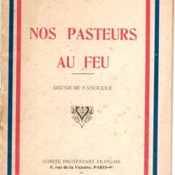 Nos pasteurs au feu – Brochure (1920)