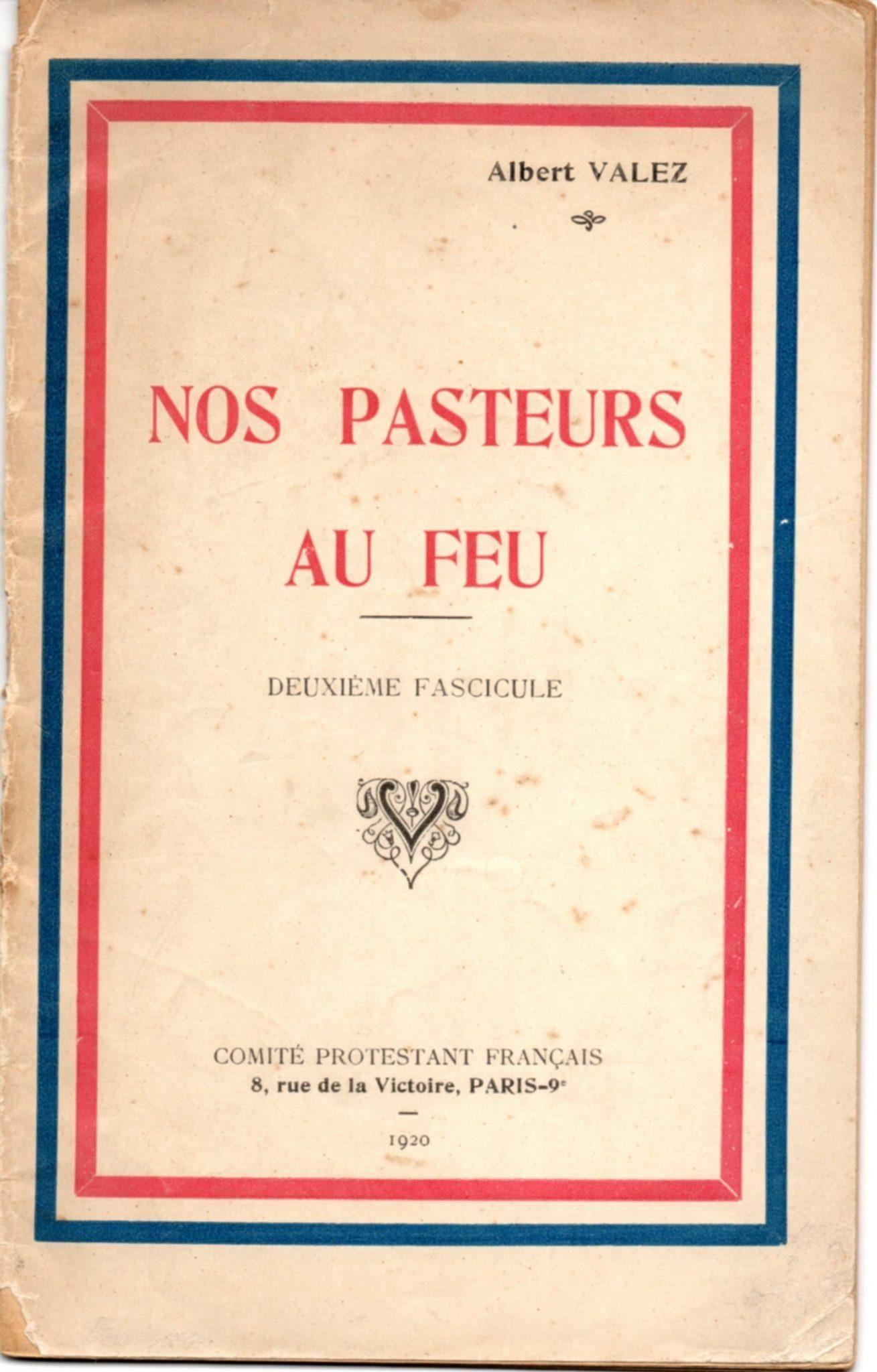 Nos pasteurs au feu - Brochure (1920)