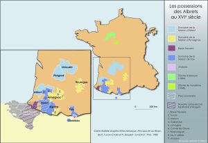 Territoires des Albrets au XVIe siècle