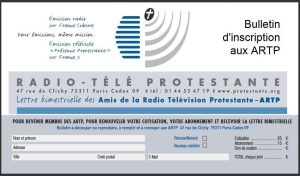 Bulletin d'adhésion aux ARTP