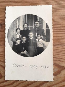 The Toureille family in Crest in 1939-40