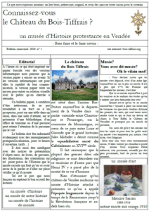 Bulletin semestriel du Château de Bois-Tiffrais, numéro 1